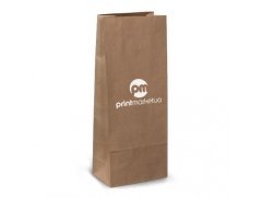 Коричневый крафт пакет без ручек Small