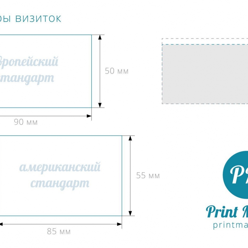 Размер визитки. Что ? Как ? И почему? l Блог printmarket.ua