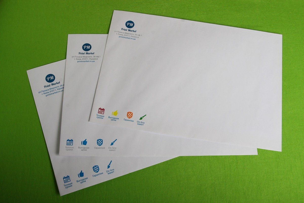 Печать на конвертах C4