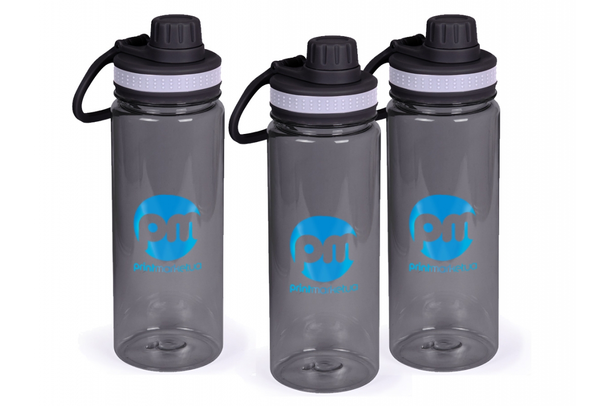 Спортивная бутылка для воды \Active\ пластиковая с Вашим логотипом