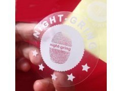 Прозрачные наклейки фигурные