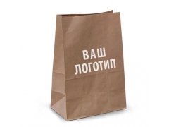Коричневый крафт пакет без ручек Standart