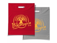 Пакети кольорові із логотипом Банан 30*40 см.