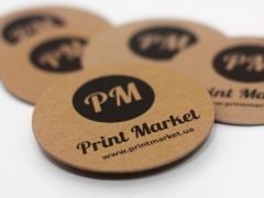 Костеры, бирдекели - Эко. Круг 95*95 мм.