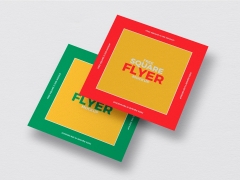 Міні флаєра Квадрат 350 г/м2 з матовою ламінацією