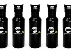 Спортивна пляшка для води Dynamic металева з Вашим логотипом