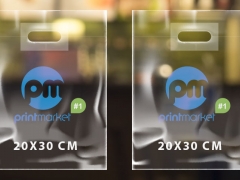 Пакети прозорі з логотипом Банан 20*30 см