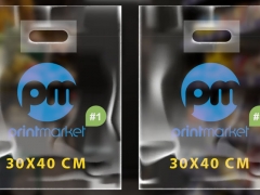 Пакети прозорі з логотипом Банан 30*40 см