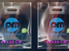 Пакети прозорі з логотипом Банан 40*50 см