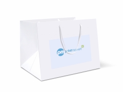 Пакет паперовий горизонтальний білий А5 Експрес